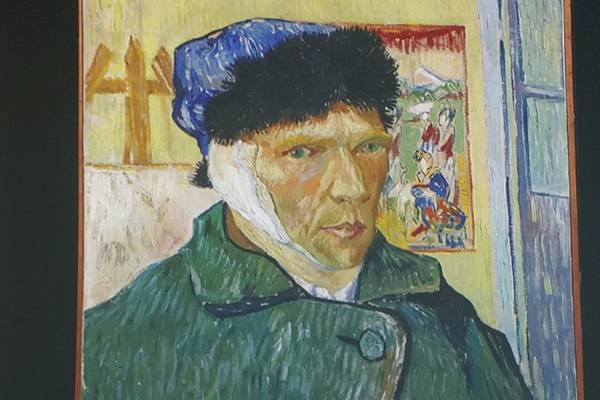 Near-fainting spell causes art to fall at Van Gogh exhibit in Michigan