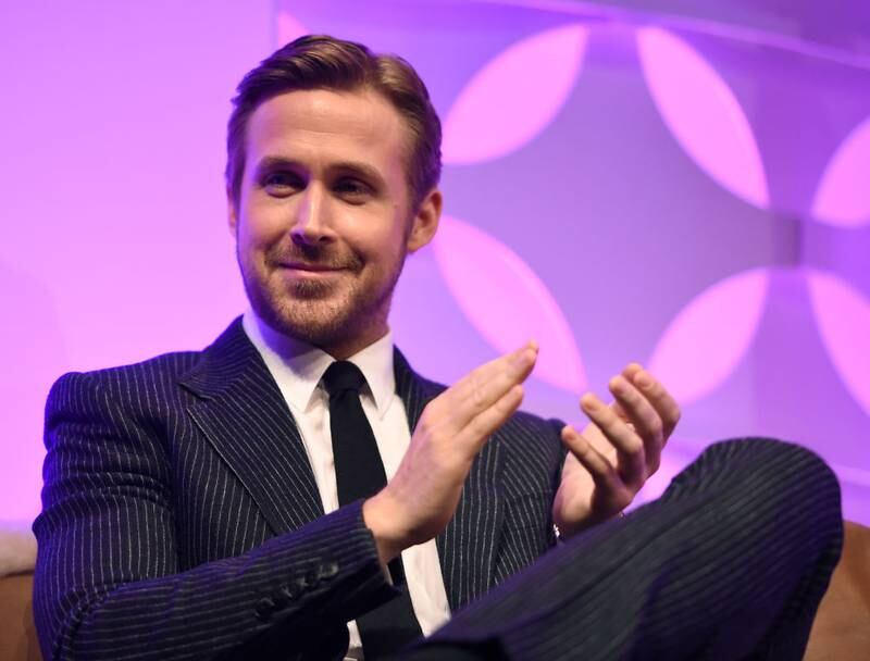 SANTA BARBARA, CA - FEBRUARY 03:  Actor Ryan Gosling speaks onstage during the Outstanding Performers Tribute honoring  Ryan Gosling and Emma Stone during the 32nd Santa Barbara International Film Festival at the Arlington Theater  on February 3, 2017 in Santa Barbara, California.  (Photo by Matt Winkelmeyer/Getty Images for SBIFF)