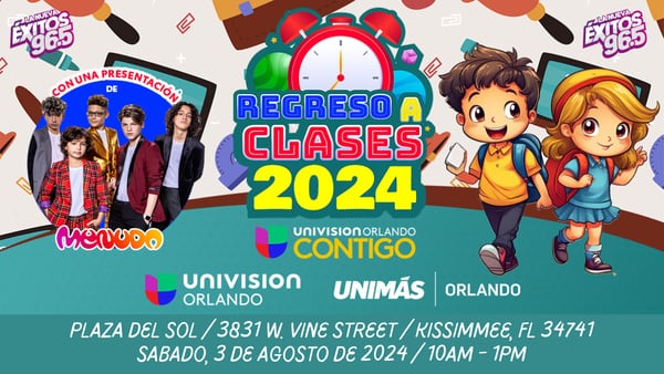 Únete a Éxitos 96.5 y Univision en Regreso a Clases 2024