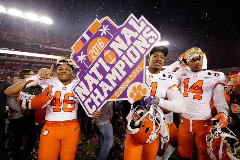 2017 CFP National Championship Clemson Tigers Alabama Crimson Tide