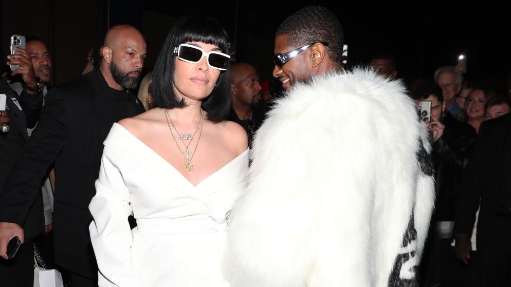 Usher and Jennifer Goicoechea