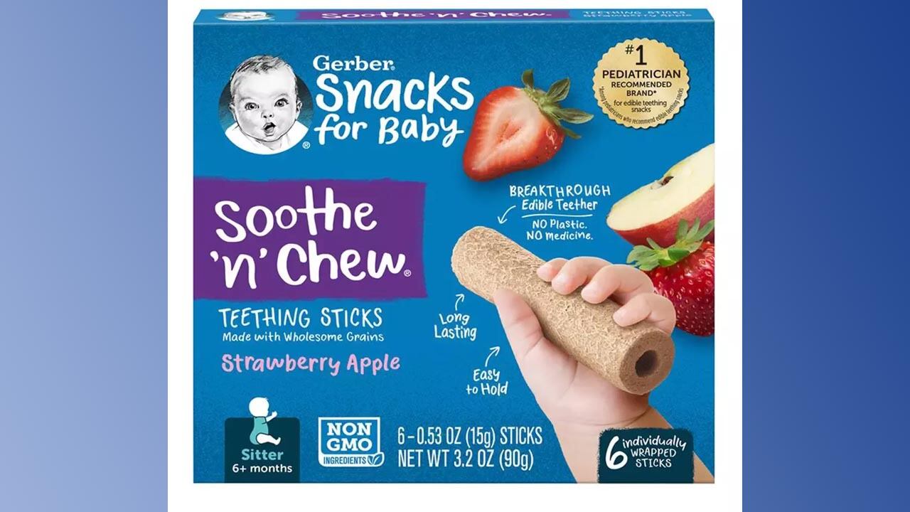 Gerber Soothe 'n' Chew teething sticks
